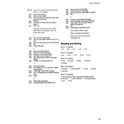 Cambridge English Starters 1 for Revised Exam from 2018 Ans Booklet