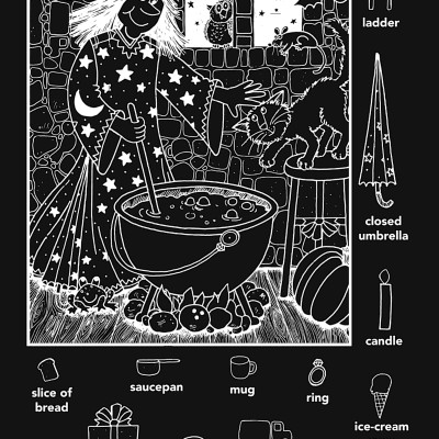 Halloween Hidden Pictures Puzzles To Highlight