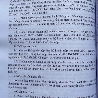 Chỉ Dẫn Áp Dụng  Luật Quản Lý Thuế ( Sửa đổi, bổ sung ) Những Quy Định Mới Trong Công Tác Kế Toán Dành  Cho Các Loại Hình Doanh Nghiệp