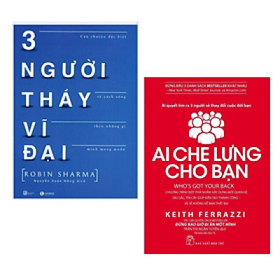 Combo 2 Cuốn Sách Kinh Tế Hay Nhất: Ai Che Lưng Cho Bạn + Ba Người Thầy Vĩ Đại ( Tặng kèm PostCard GreenLife)) 