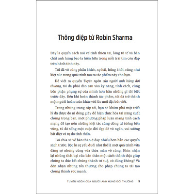 Tuyên ngôn của người anh hùng đời thường (Robin Sharma) (NXB Trẻ)