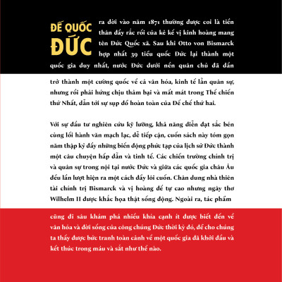 Sự Trỗi Dậy Và Suy Tàn Của Đế Chế Thứ 2 (Lịch Sử Đế Quốc Đức 1871-1918) - Bản Quyền