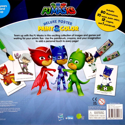 Eone Pj Masks Deluxe Poster Paint & Color