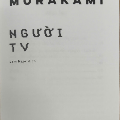 Sách - Người TV (Haruki Murakami) (Nhã Nam Official)