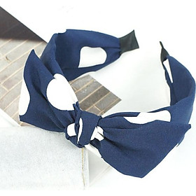 Bờm bản to chấm bi có nơ mẫu mới BN75