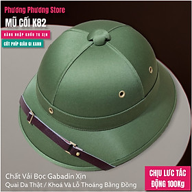 ( HÀNG CAO CẤP ) MŨ CỐI XỊN VẢI BỌC GABADIN QUAI DA THẬT LÒNG CỐT PHÍP GIÀN GI XANH CHỊU MƯA CHỊU NẮNG CHỊU VA ĐẬP
