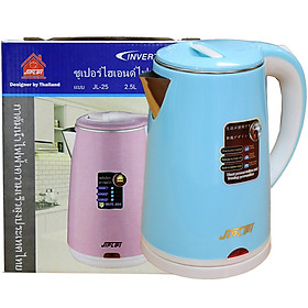  Ấm Siêu Tốc 2.5L Inox JLPL@L JL-25 Chống Bỏng 2 Lớp Công Suất 1500W Đun Nhanh Tiết Kiệm Điện (Giao Màu Ngẫu Nhiên)-Hàng Chính Hãng