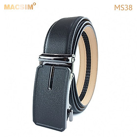 Thắt lưng nam da thật cao cấp nhãn hiệu Macsim MS38