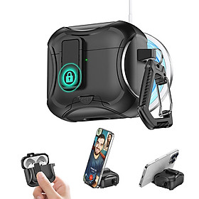 Ốp bảo vệ Kai.N Cyber MagLock có khoá thông minh cho Airpods 4 sạc từ tính, kèm móc treo_ Hàng Chính Hãng