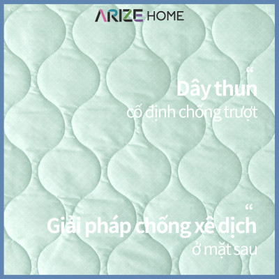 Tấm Bảo Vệ Nệm Arize Vải Microfiber Sylvia Green 1.1mx2.1m, 1.6mx2.1m, 1.8x2.1m