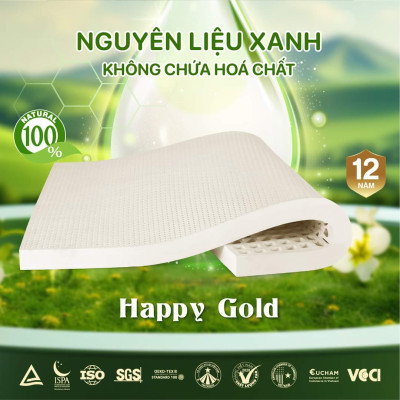 Nệm cao su thiên nhiên Kim Cương Happy Gold - 160x200x15cm