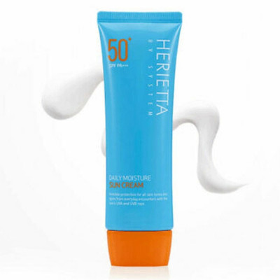 Kem chống nắng thảo dược Herietta Daily Moisture nâng tông, không bết dính SPF50+/PA+++ 70g 