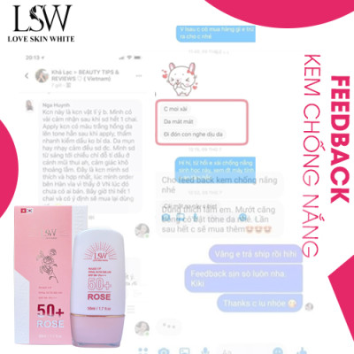 Kem Chống Nắng Bảo Vệ và Nâng Tone Da SPF 50+ PA+++ LSW