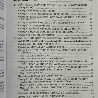 Sách Quy Định Chi Tiết Thi Hành Luật Phòng Chống Ma Tuý – Luật Xử Lý Vi Phạm Hành Chính về Cai Nghiện Ma Tuý - V2436A