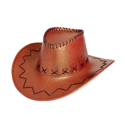 Nón Mũ Cao Bồi Nam Nữ Da Hoa Văn Chìm Thể Thao Đua Ngựa Du Lịch Dã Ngoại Chống Nắng Đi Biển Phong Cách Miền Viễn Tây Thời Trang