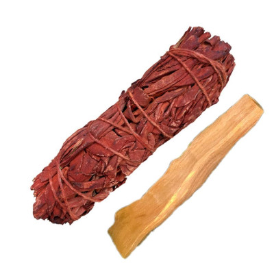 Sét thanh tẩy mạnh số 3 gồm 1 xô huyết rồng dragon blood và palo santo gỗ trắc xanh tiêu chuẩn