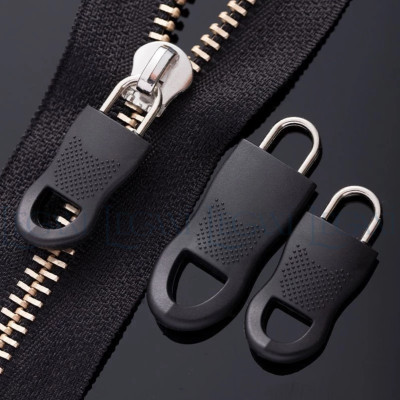 Móc Khóa Zip Kéo Thay Thế Bằng Nhựa Kim Loại Có Thể Tháo Rời Cho Balo Túi Xách, Vali, Áo Khoác, Quần 