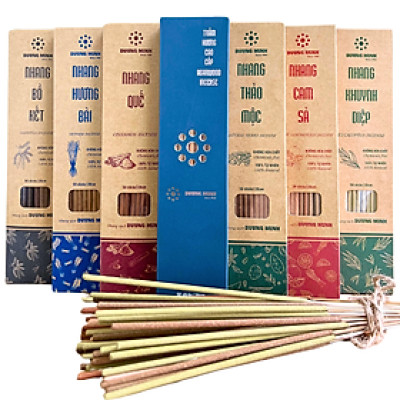 Hương nhang sạch Dương Minh nhang 20cm và 30cm 100% thành phần tự nhiên ít khói thơm dịu nhẹ không hóa chất