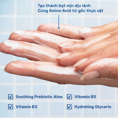 Sữa Rửa Mặt Tạo Bọt Dịu Lành Cho Da Nhạy Cảm Cetaphil Hydrating Foaming Cream Cleanser 473ml