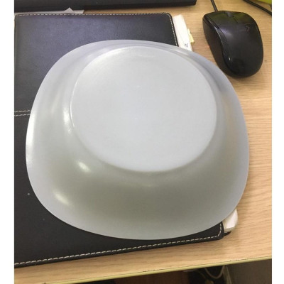 Đĩa (dĩa) thủy tinh đựng món xào, sốt Luminarc Carine Granit 21cm - N6612, dùng vi sóng, sản xuất Pháp