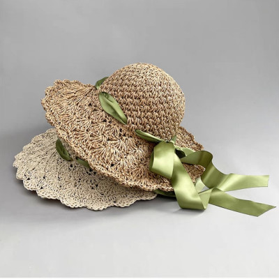 Mũ nón rộng vành đi biển du lịch dã ngoại chống nắng chất liệu cói thời trang Hàn Quốc dona25012102