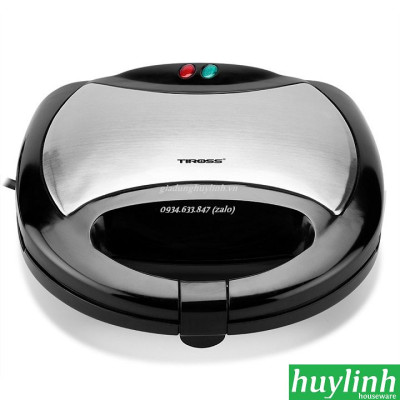 Máy nướng bánh sandwich, hotdog, waffle Tiross TS513 - 3 trong 1 - 750W - Hàng chính hãng