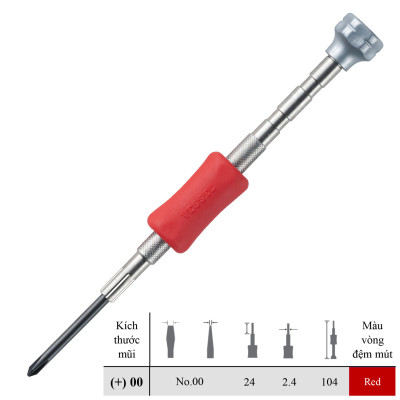 Bộ 06 cái tô vít đầu lục giác siêu nhỏ No.TD-58 Vessel - Nhật Bản