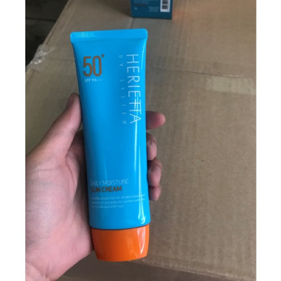 Kem chống nắng thảo dược Herietta Daily Moisture nâng tông, không bết dính SPF50+/PA+++ 70g 