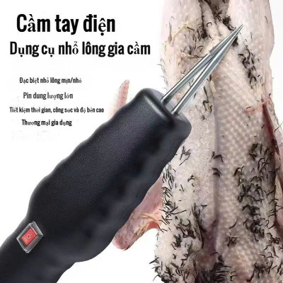[Mới Nhất] Máy Nhổ Lông Gà Vịt Cầm Tay – Tích Điện, Động Cơ Mạnh Mẽ