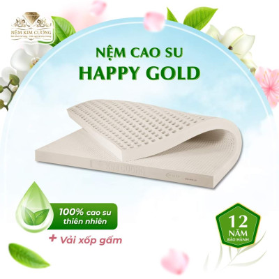Nệm cao su thiên nhiên Kim Cương Happy Gold