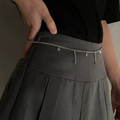 Belt xích thắt lưng sợi mảnh tua rua ngôi sao ấn tượng siêu tôn dáng dễ phối đồ