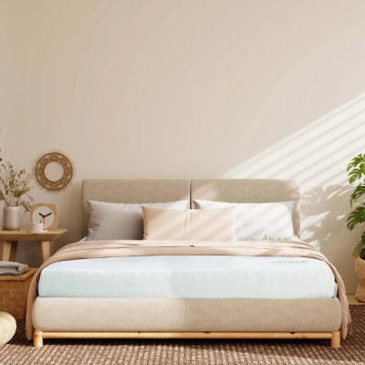 Nệm cao su thiên nhiên than hoạt tính cao cấp Everon Natural Charcoal Latex Cool- Khử mùi, kháng khuẩn - Bảo hành 15 năm.