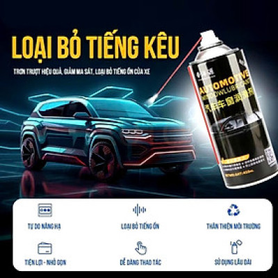 Xịt Dưỡng Gioăng Cao Su Ô Tô, Chống Kẹt Cửa Kính Hiệu Quả - Silicon Spray [AUTOMOTM] 450ml ,  đèn trang trí