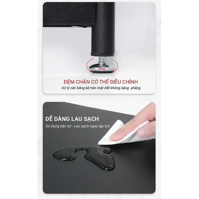 Kệ lò vi sóng đa năng Thép Carbon cao cấp, kệ để đồ nhà bếp siêu chịu lực 300kg sơn tĩnh điện chống bong tróc, kệ nhà bếp