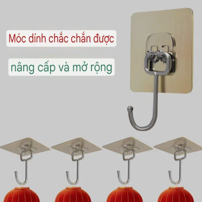 MÓC DÁN TƯỜNG INOX 304 DÁN CHẢI TREO DAO, THỚT, TREO ĐỒ DÙNG ĐA NĂNG SIÊU DÍNH
