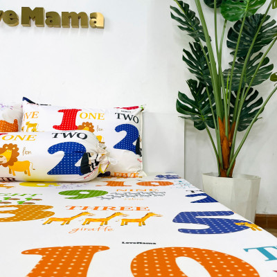 Ga chống thấm 3 lớp Cotton + TPU + Nano vải mềm mại thoáng mát, không nóng LoveMama