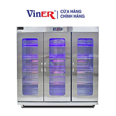 [HÀNG CHÍNH HÃNG] Tủ sấy bát 3 cánh kính 2 lớp Quạt gió