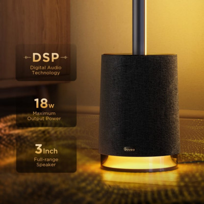 Đèn LED góc tường Govee RGBICWW Floor Lamp Pro H6079 | Cảm biến âm thanh kết hợp tiếng ồn trắng