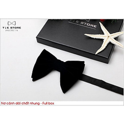 Nơ Đeo Cổ Nam Chú Rể, Nơ Nam Đẹp, Nơ MC Ca Sỹ -  Full box - Nơ cánh dài chất nhung