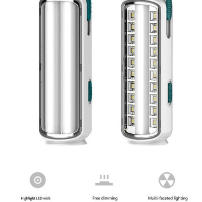 ĐÈN PIN LED SẠC TÍCH ĐIỆN 8W 50202 AKKO STAR   - HÀNG CHÍNH HÃNG