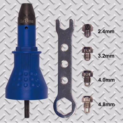 Đầu rút đinh rive gắn máy khoan - đầu chuyển đổi máy khoan rút rive