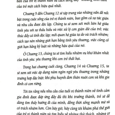 5 Ngôn Ngữ Yêu Thương Dành Cho Bạn Trẻ - The Five Love Languages Of Teenagers