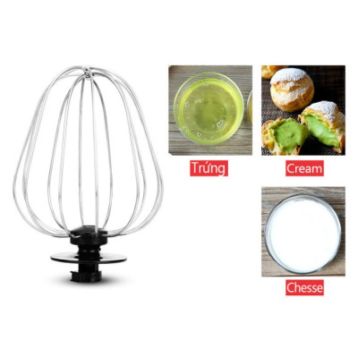 Máy trộn bột, đánh trứng 3 tốc độ đánh cao cấp thương hiệu DSP - 2 màu: Đen và Trắng - Công suất: 1000W - Dung tích: 5.0 lít - Hàng Nhập Khẩu
