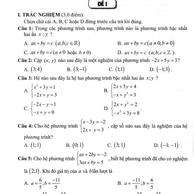 Bộ Đề Kiểm Tra Toán 9 (Bám Sát SGK Chân Trời Sáng Tạo) - HA
