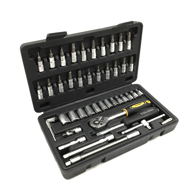 Bộ Tuýp + Vít 1/4 Inch 46 Món Tolsen 15138