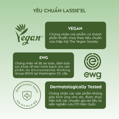 Bộ skincare 4 sản phẩm Lassie