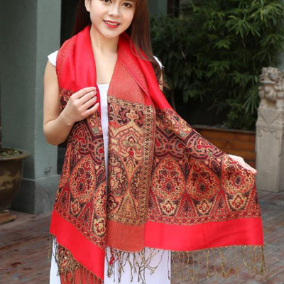 Khăn Pashmina Thêu Kim Tuyến – PMT905