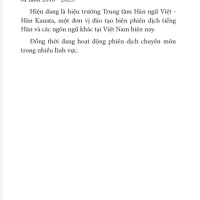 Cẩm Nang Kỹ Năng Nghề Phiên Dịch