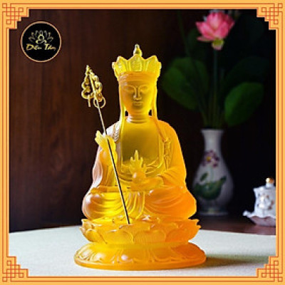 Tượng phật địa tạng vương bồ tát tượng địa tạng lưu ly cao 21cm đồ thờ cúng phong thủy - shop Diệu Tâm