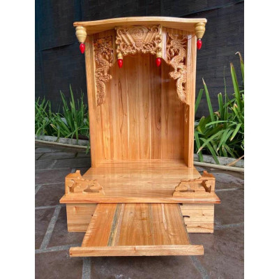 Đồ thờ gỗ , Bàn thờ thần tài ông địa ngang 56cm